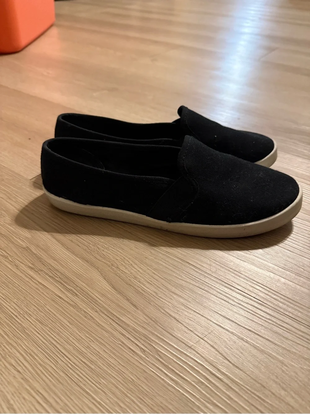 Women’s Black Slip-On Canvas Sneakers - Casual Comfort